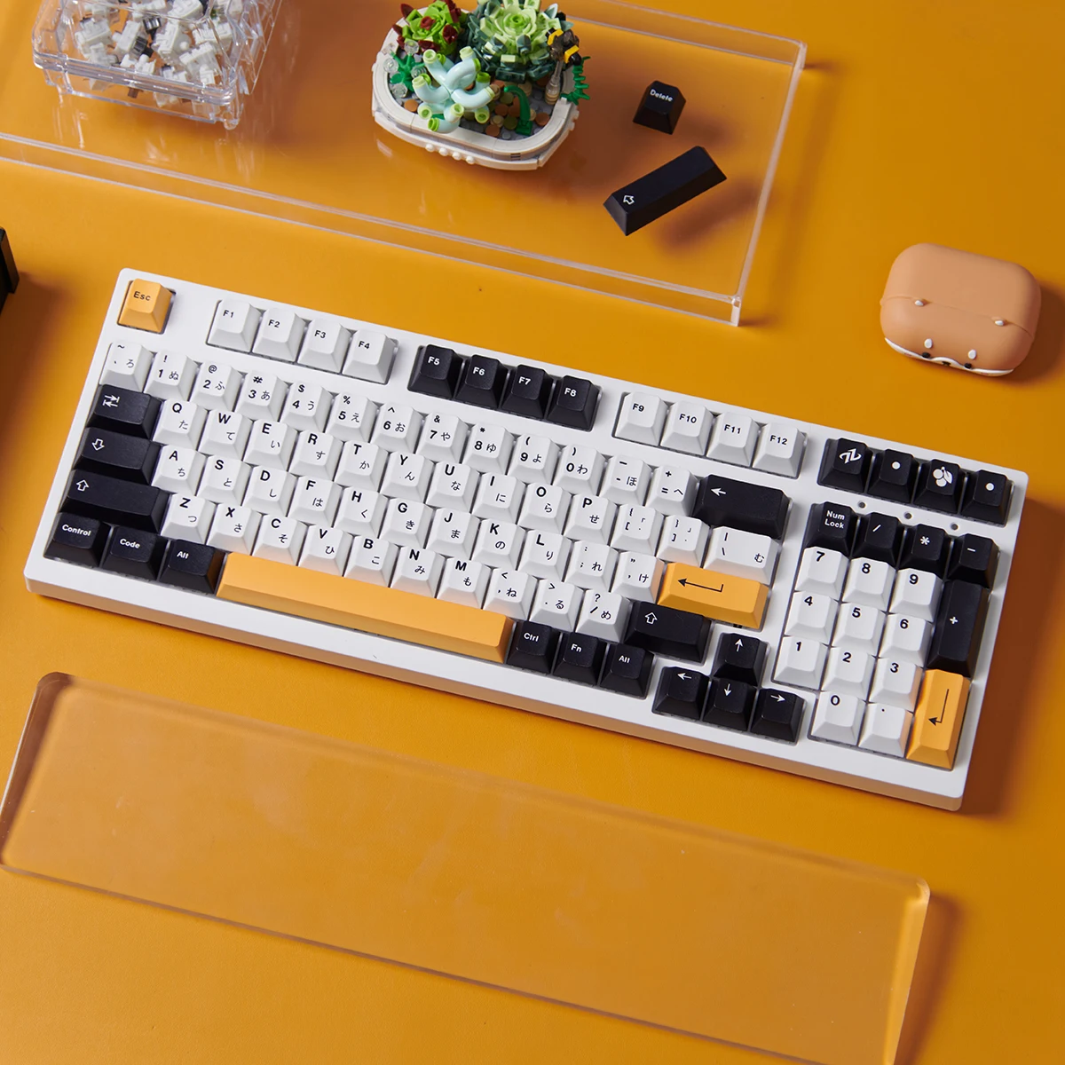 japones six sided dye sublimacao cereja perfil perfil perfil keycap teclado mecanico preto e branco 133 key pbt 01