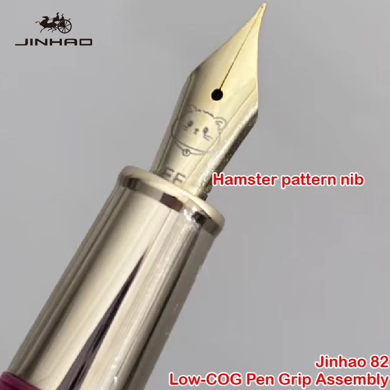 JINHAO 82 Fountain Pen Low-COG Pen Grip Assembly EF/F/M Nib with Fountain Pen Ink Absorber Stationery Office School Supplies