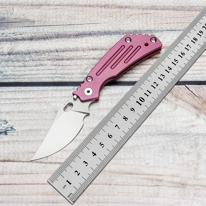 

EVIL EYES Custom Strider PT Folding Knife High Hardness CPM 20CV Blade Titanium Handle Pocket EDC Outdoor Tactical Tools
