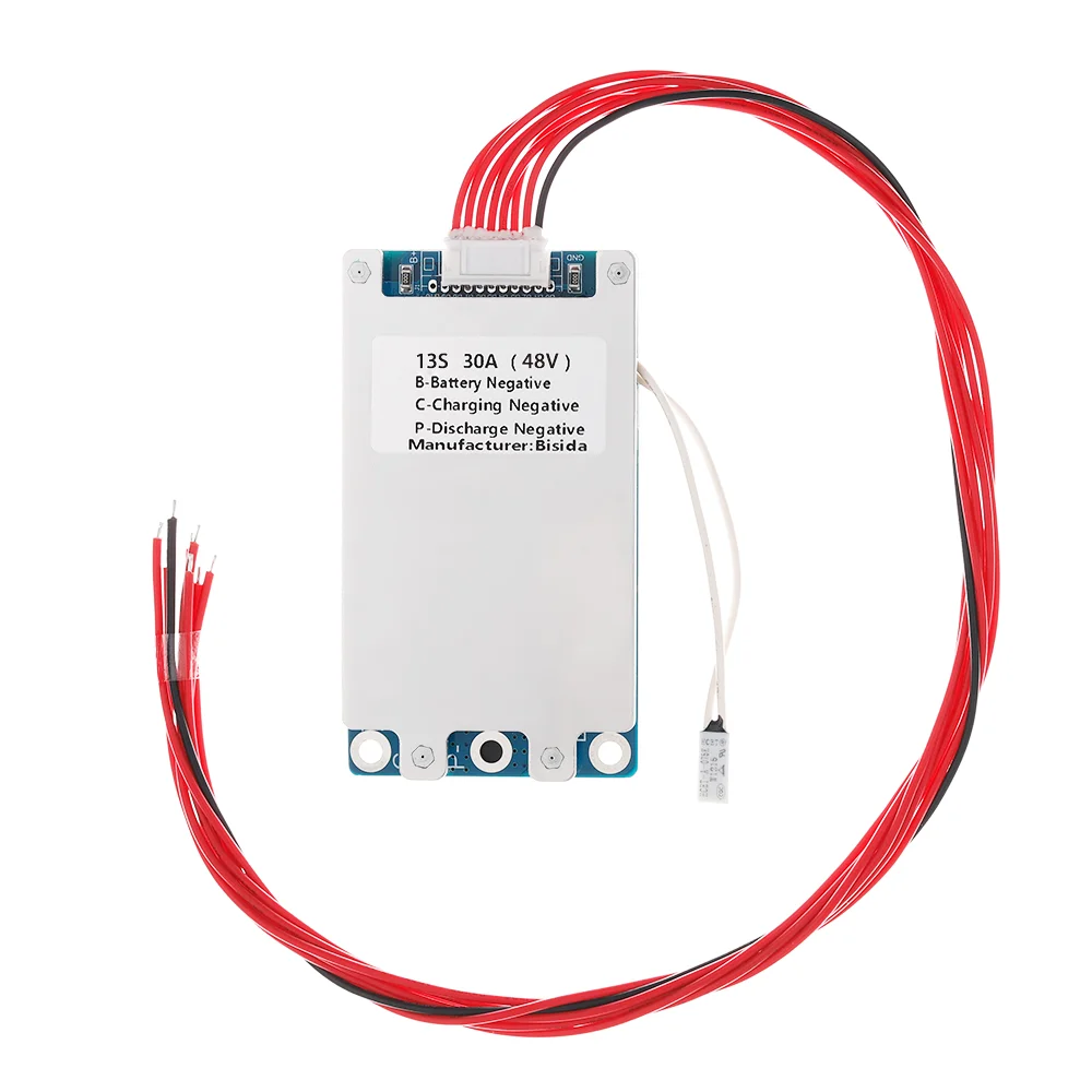 Bisida bms 13s 48v Common Port/Split Port Schutz platine mit Ausgleichs leitung und ntc für Elektro fahrrad 18650 Akku