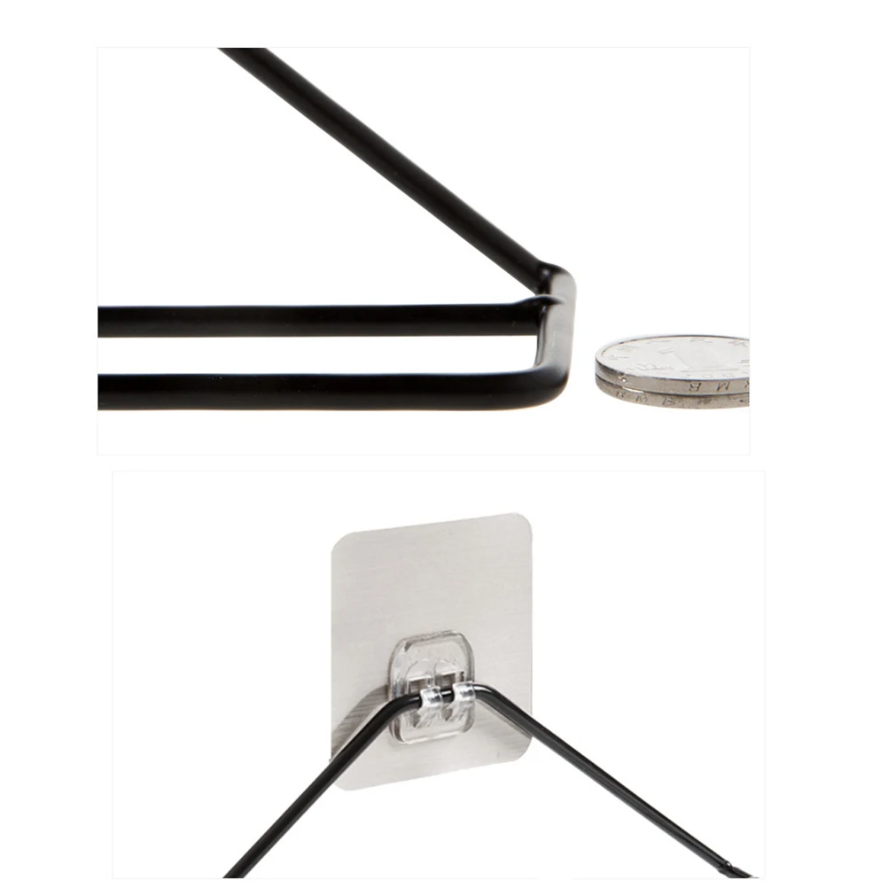 

2pcs Wall Mounted Shoes Rack Iron Holder Slippers ganizer Storage Shelf Door Hangers Shoe St Space Saver Easy Assemble