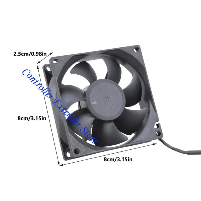 N84B 80x80x25mm Fan 8025 5VDC مروحة تبريد الكمبيوتر بدون فرش