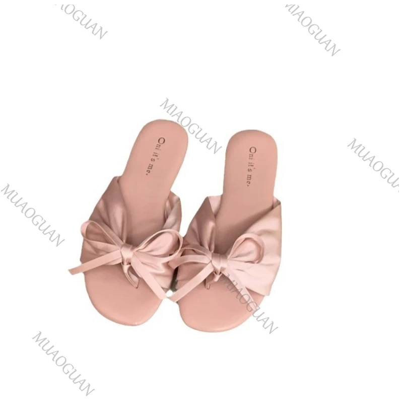 Butterfly-kont Pleated Women's Sandals Fashion Summer Outdoor Flat Slippers New Fairy Party Dress Skirts Beach Low Heels Shoes - view 5