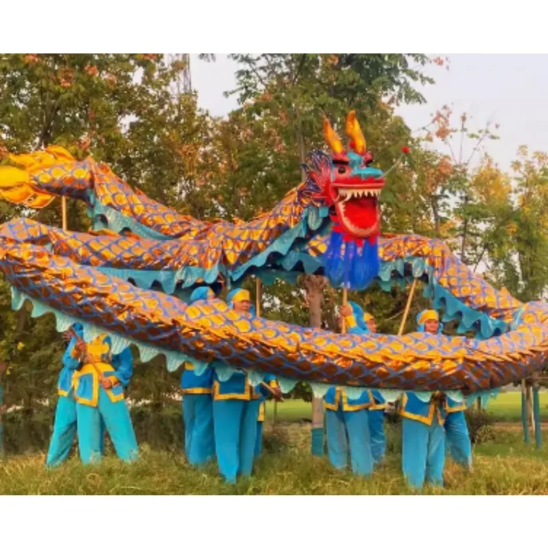 

Dragon Dance Full Set of Golden Dragon Props Hot to Send Dragon Clothing Beads