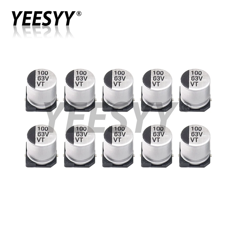 10PCS SMD Aluminum Electrolytic Capacitor 6.3V 10V 16V 25V 35V 50V 1UF 2.2UF 4.7UF 10UF 22UF 47UF 100UF 220UF 330UF 470UF 1000UF