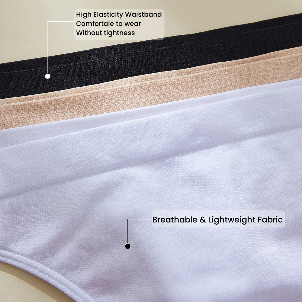 3 pçs/set sem costura tanga feminina roupa interior preto branco nu calcinha macia sexy confortável uso diário g-string