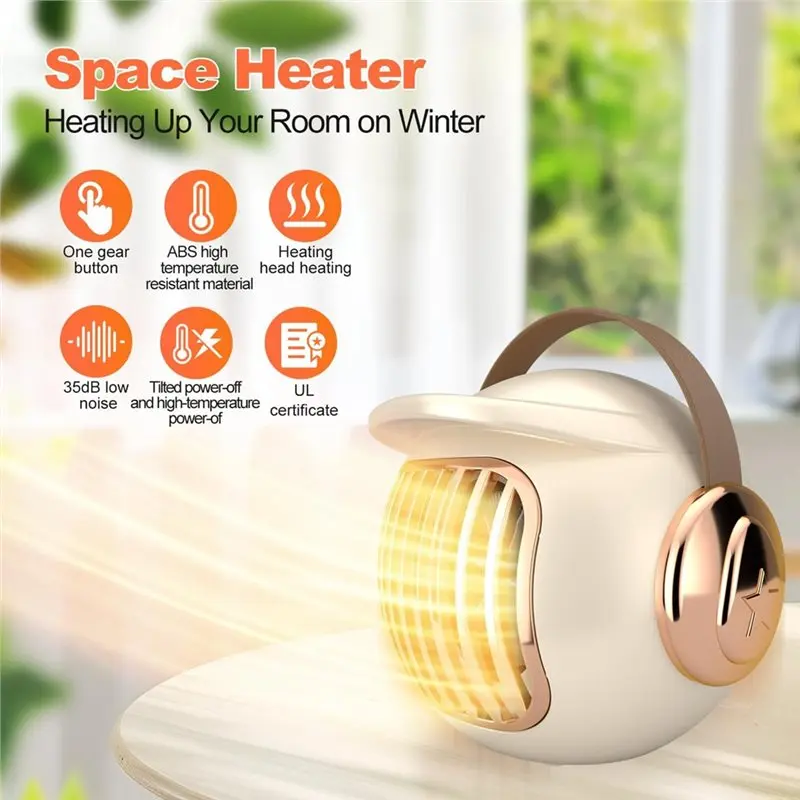 【جديد】سخان كهربائي PTC تسخين سريع لسطح المكتب سخان هواء دافئ محمول لمكتب المكتب موفر للطاقة #6