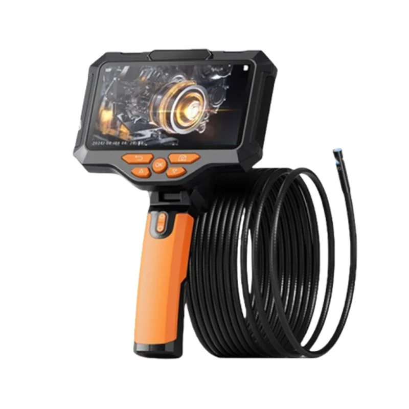 NewIndustrial Endoscope Dual Lens HD Sewer Pipe Can Turn Auto Repair Engine Detection Waterproof