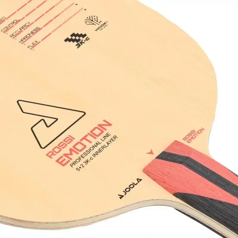 JOOLA ROSSI EMOTION Table Tennis Blade, Professional 5 + 2 3K-Carbon Innerlayer, Ping Pong, Loop Driving, Quick Attack