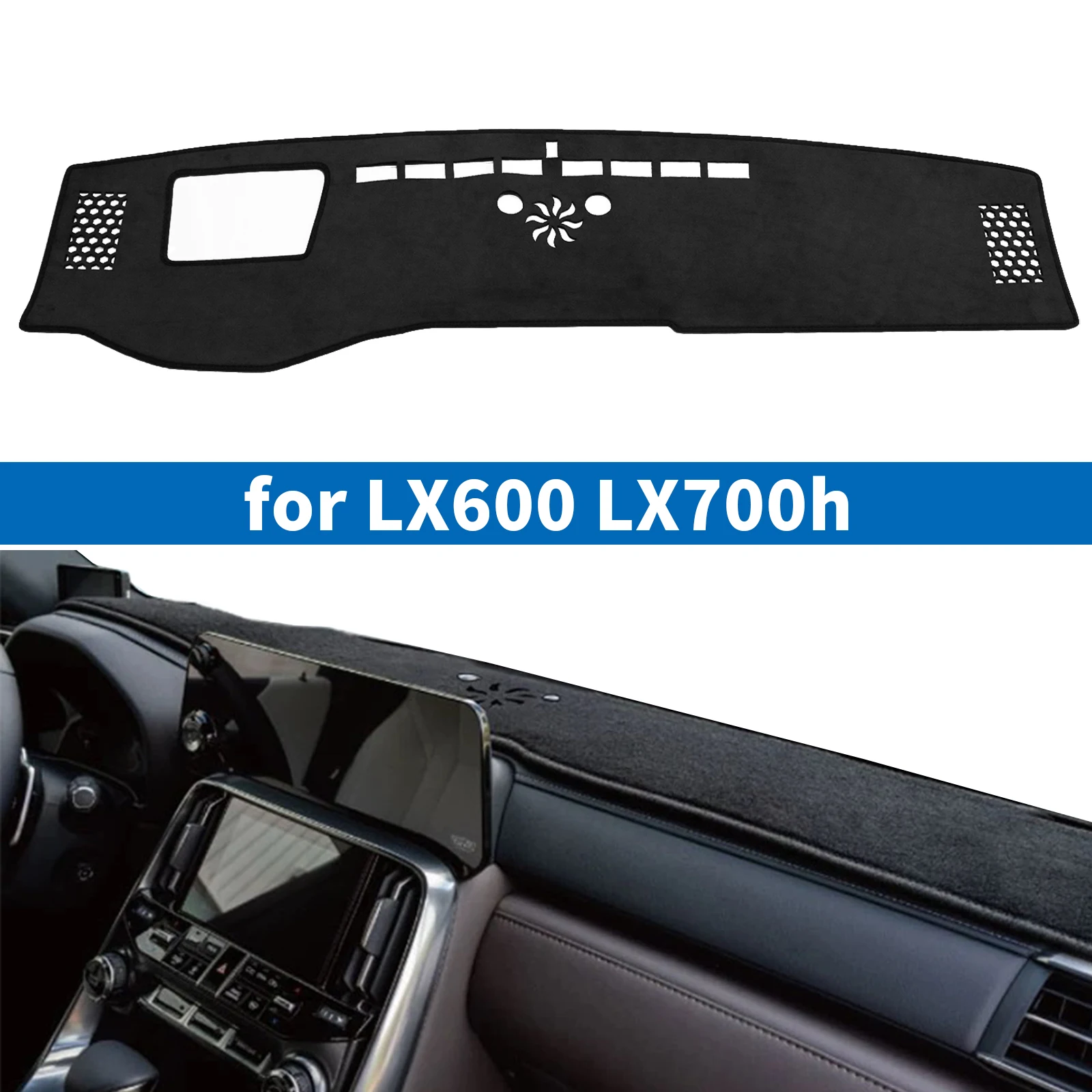 

for Lexus LX600 LX700h 2022 2023 2024 2025 LX 600 LX 700h Accessories Protective Carpet Dash Pad Dashmat Car Dashboard Mat