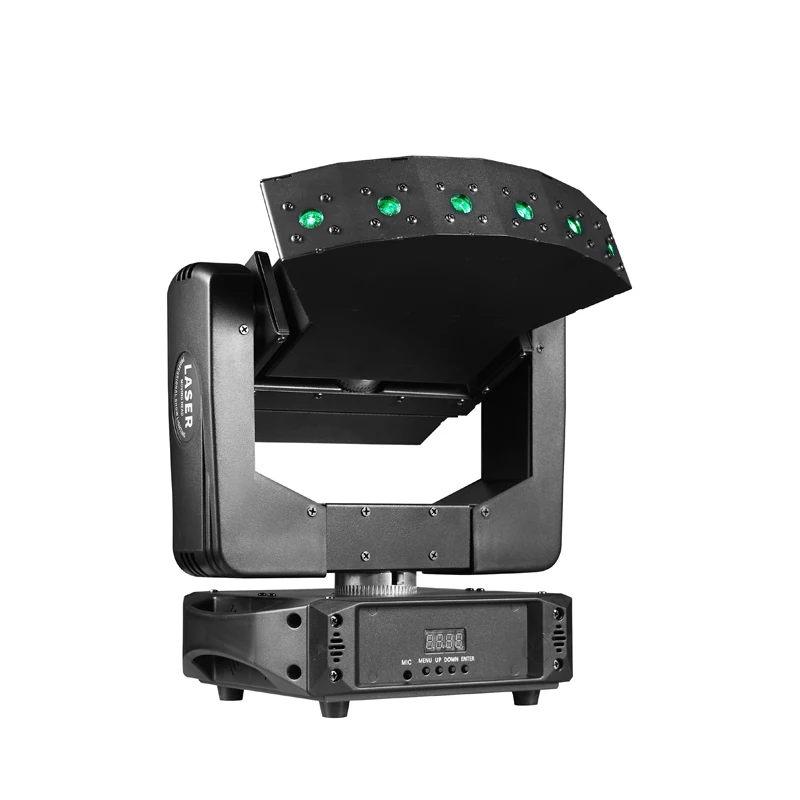 

6-Eye RGB+Green Beam Light – 3D Moving Head Animation, Aluminum Body for Disco & Stage