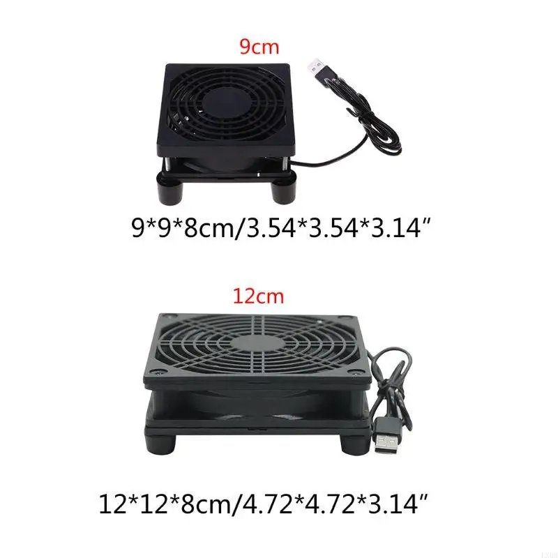 LX0B Utility Router Set Top Box Cooling Fan Repair Part 9c/12cm Cooler Fan Durable