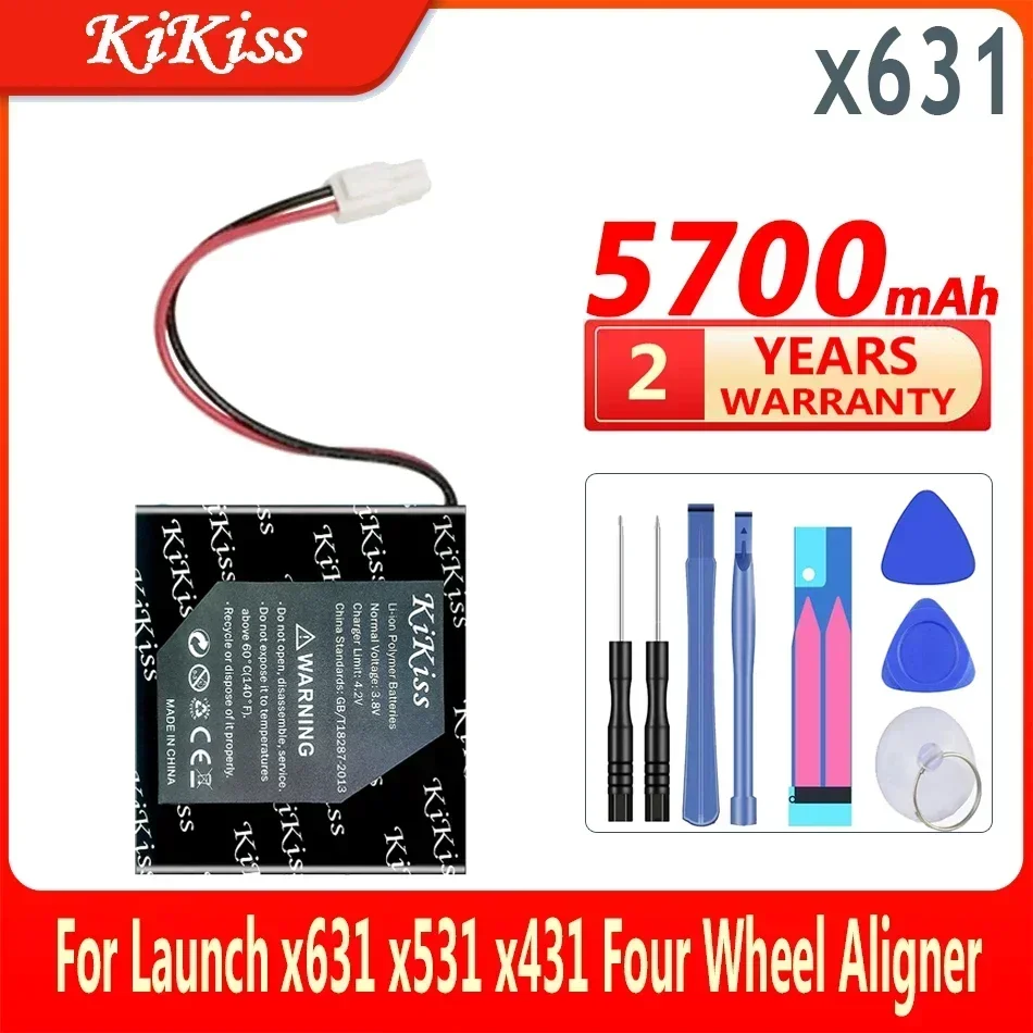 

Аккумулятор KiKiss емкостью 5700 мАч для запуска x631 x531 x431 для четырехколесного выравнивателя