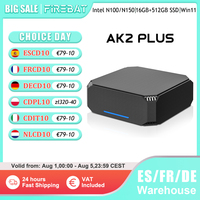 FIREBAT AK2 PLUS Mini PC Intel N100 N150 CPU Windows 11  DDR4 16GB RAM 512GB SSD Desktop Computer  WIFI5 BT4.2  HDMI USB