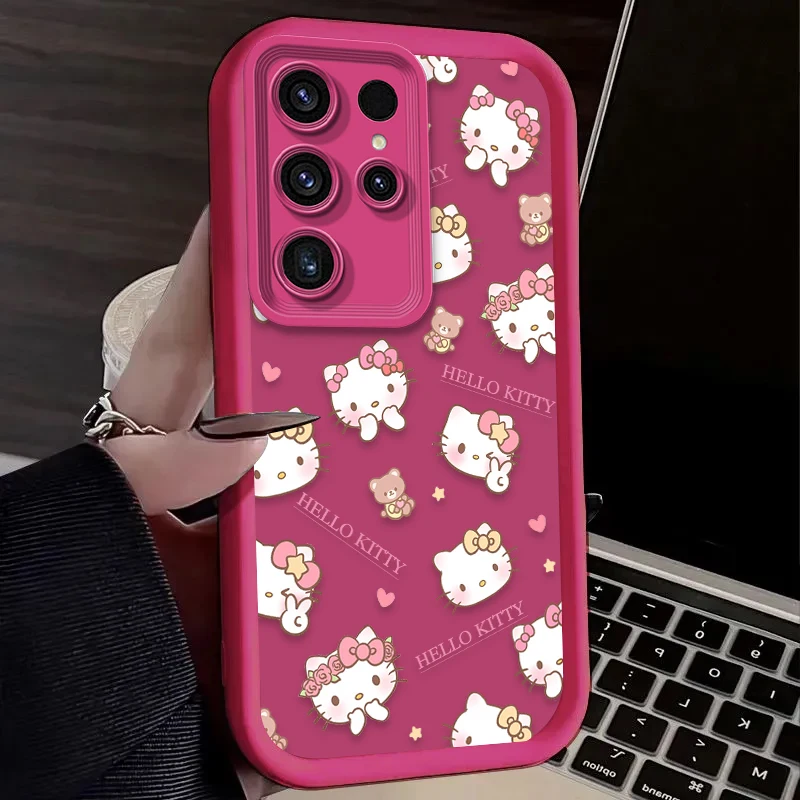 حافظة لهاتف سامسونج جالاكسي S24 S25 S23 Ultra S22 S21 Plus FE A36 A56 A26 A16 A06 A15 A25 A35 A55 5G Eتوي