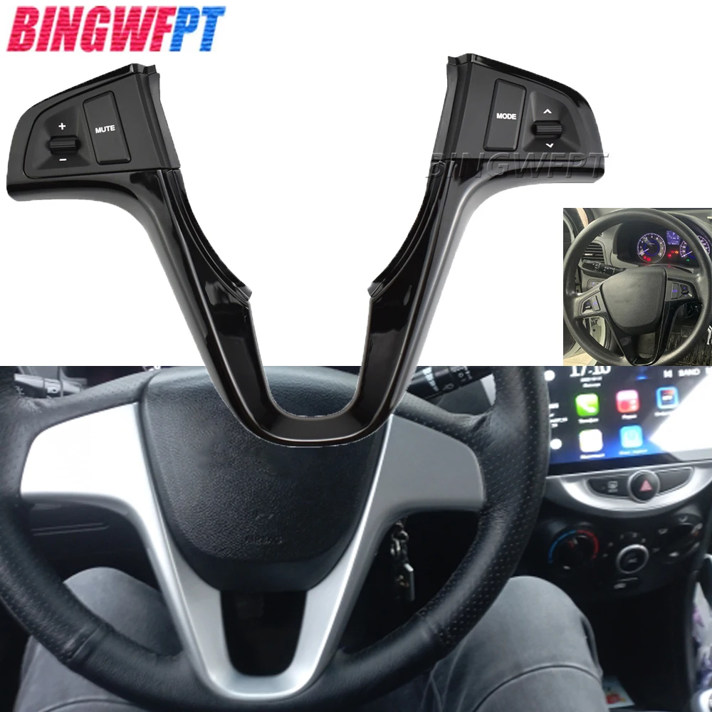 

Multi-function Steering Wheel Buttones For Hyundai VERNA SOLARIS Steering Wheel Audio Volume Music Control Button Switch