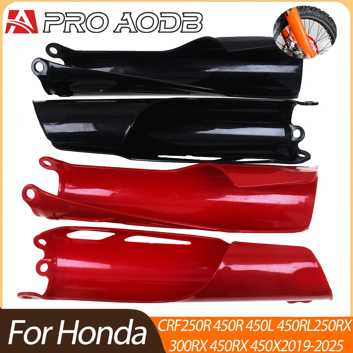 For HONDA CRF 250R 250 450 X RX CRF250 CRF450 CR125 Motorcycle Fork Guard Enduro Dirt Pit Bike Front Fork Tube Frame Cover