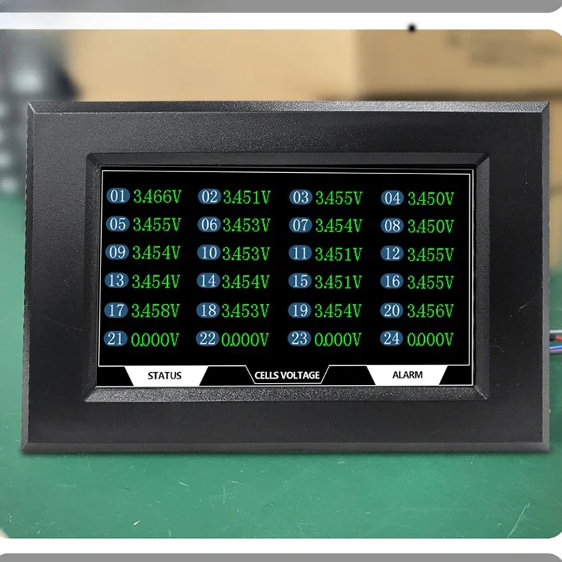 JK LCD 8s-24s Voltage Display 9s 10s 12s 13s 14s 15s 17s 18s 20s 21s 24V 36V 48V Lithium Battery Voltage Tester Display Screen