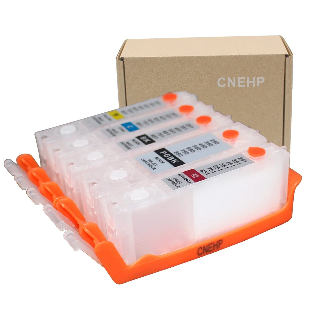 

CNEHP PGI-250BK CLI-251 refillable ink cartridg for IP7220 IP8720 MG5420 MG6420 MX922 MX722 IX6820 with ARC chip
