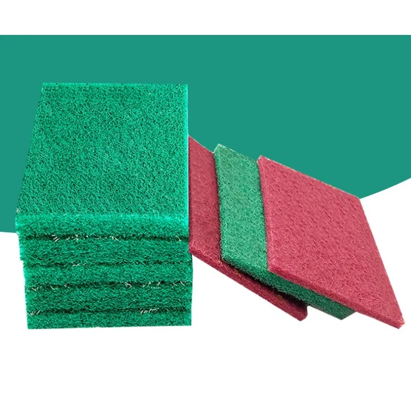 

Новые прямоугольные мочалки, принадлежности для мытья, многоразовые износостойкие кухонные скрубберы, зеленые/красные подушечки для чистки посуды