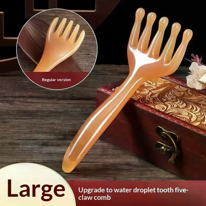 Claw Resin Meridian Massage Brush Gua Sha Acupoint Unblocking Facial Tools Hair Scalp Massager Stress Relief Tools 5