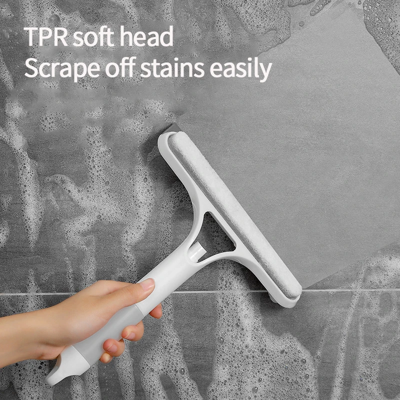 Grattoir de fenêtre de voiture 3 en 1, essuie-glace automatique, nettoyeur de brouillard de verre, raclette pour la maison, outil de livres, brosse de livres