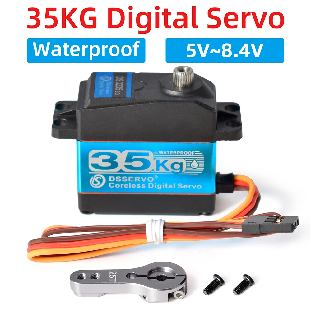 Dsservo Waterproof Servo DS3235 35KG Metal Gear Digital Servo for 1/8 1/10 1/12 RC Cars