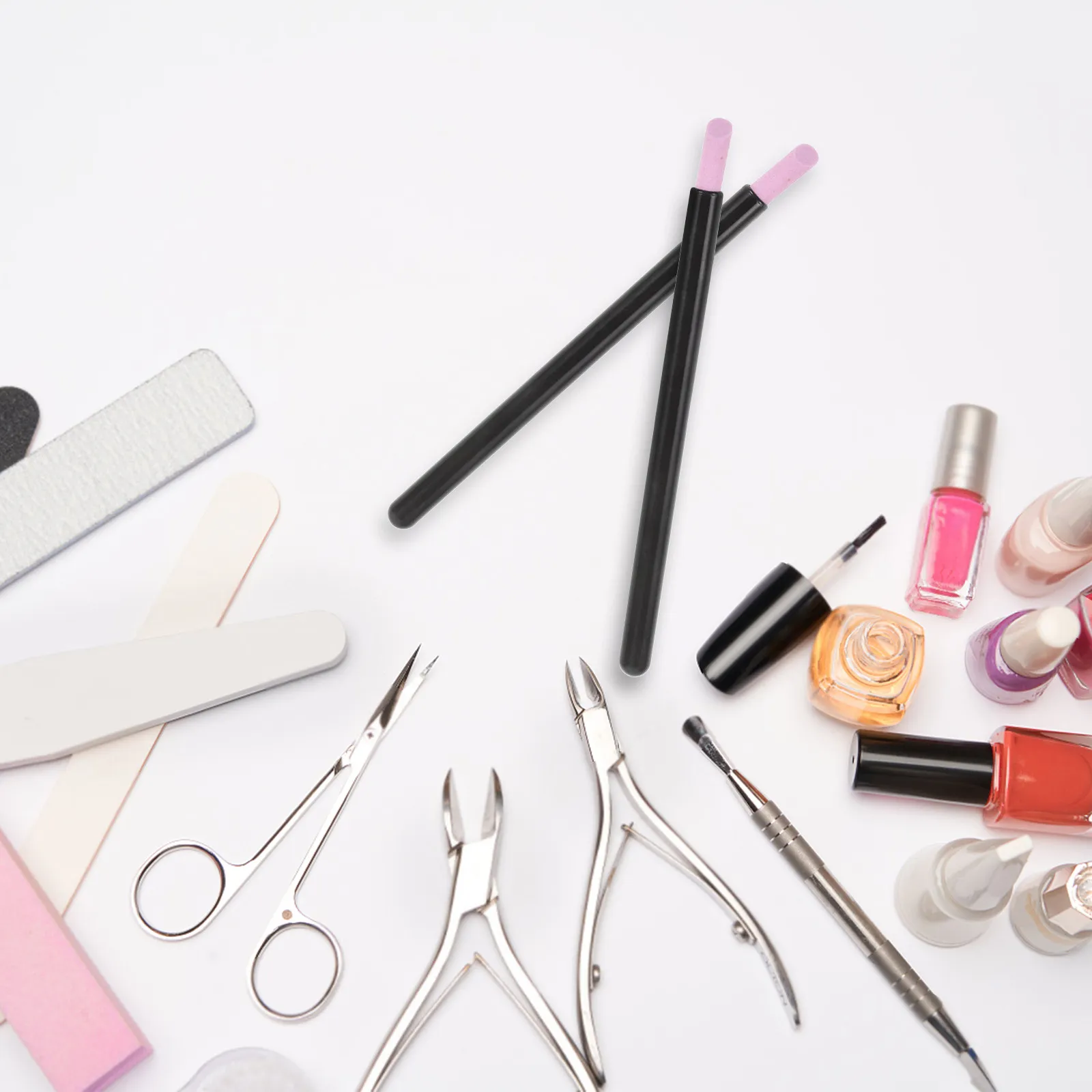 

5Pcs Nail Engraving Pen Multi-Function Cuticle Remover Tool for Nail File Polishing Exfoliating Pen for Home and Salon Use