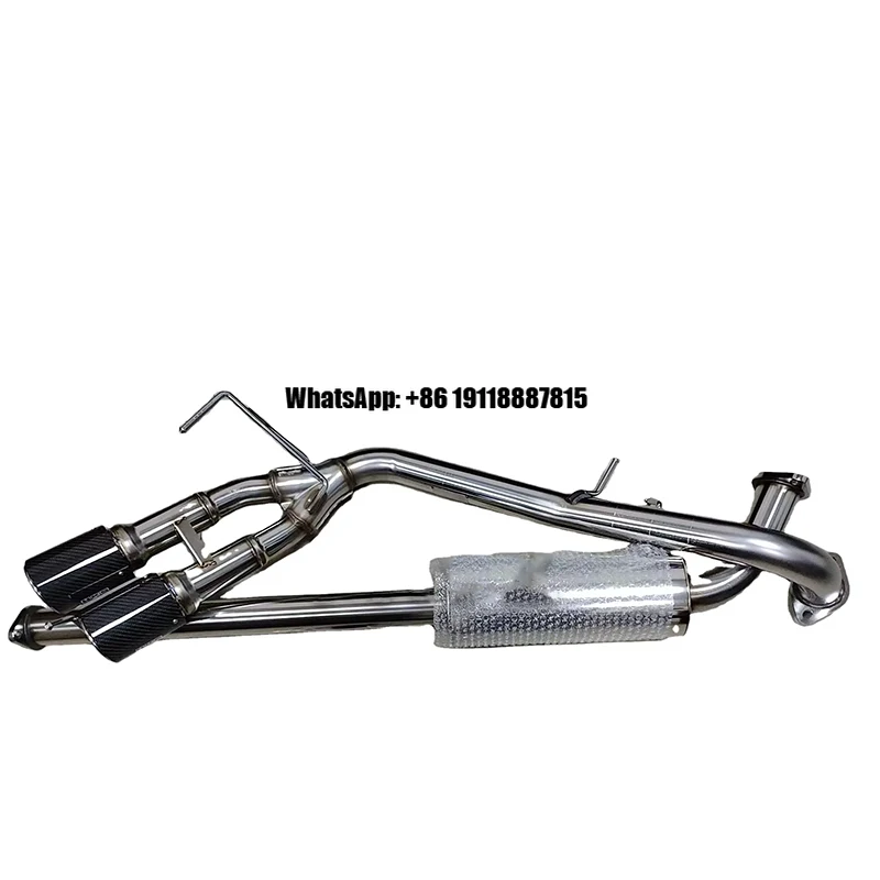 

Exhaust System Carbon Dual Tail Tip Muffler Exhaust Pipe Performance for Ranger2023+Middle Section of Exhaust System