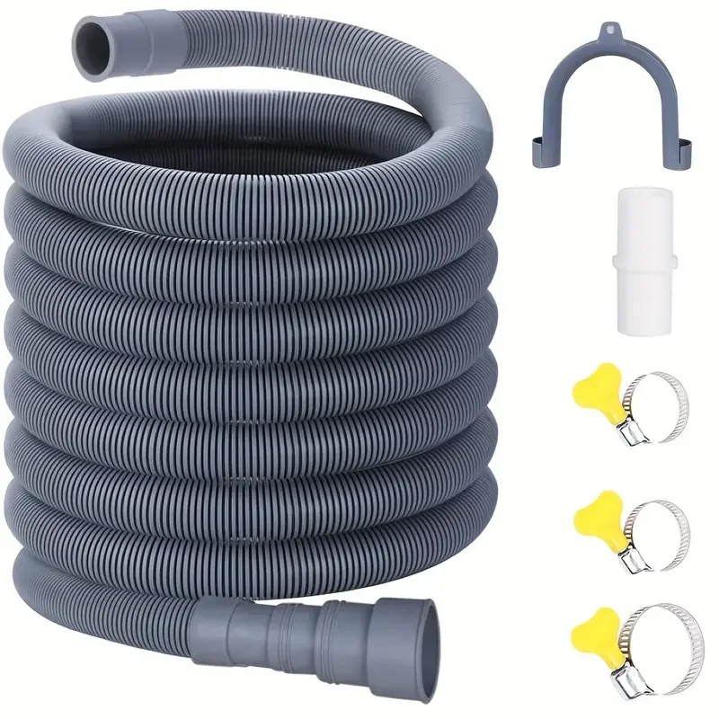 Washing Machine Drain Hose Flexible Dishwasher Drain Hose Extension Kits Corrugated Washer Discharge Hose 1.5 Meter 2.5 Meter