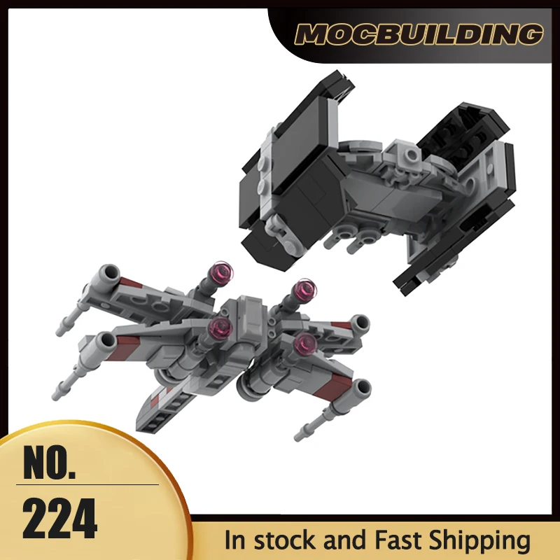 Space Movie MOC Building Blocks X Wing TIE Classic Ships Warship Model DIY Assembly Bricks Creative Ideas Toys Xmas Gifts