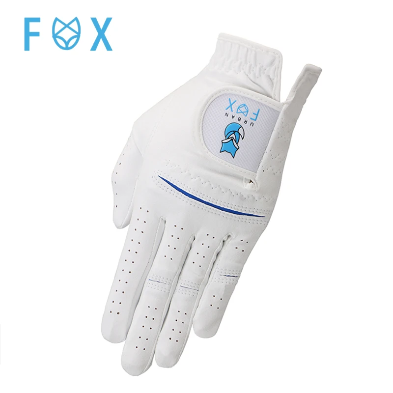 TOPNOTCH golf lady gloves professional breathable sky blue soft fabric for women left, right hand, a pair of suit