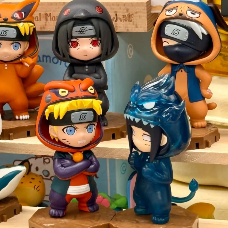 

In Stock Official Bandai Naruto Shippuden Gashapon - Q Version Animal Costume Blind Box Figures (Trendy Collectibles)