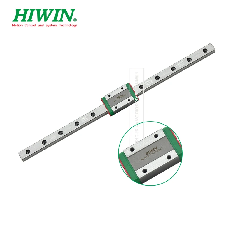 Hiwin-Rail linéaire MGN12H Z1, MGN12, 200mm, 250mm, 280mm, 300mm, 320mm, 330mm, 350mm, 360mm, 370mm, 380mm, 400mm, mm, MGN12H, Z1, Nuit préchargées