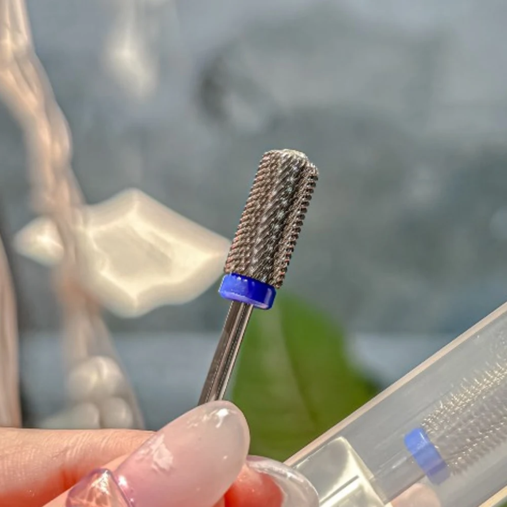 Broca de unha profissional efile, brocas de barril grande, 3/32 ", 2 vias, arquivo elétrico para iniciantes, manicure, arte, polimento, remoção de gel (m