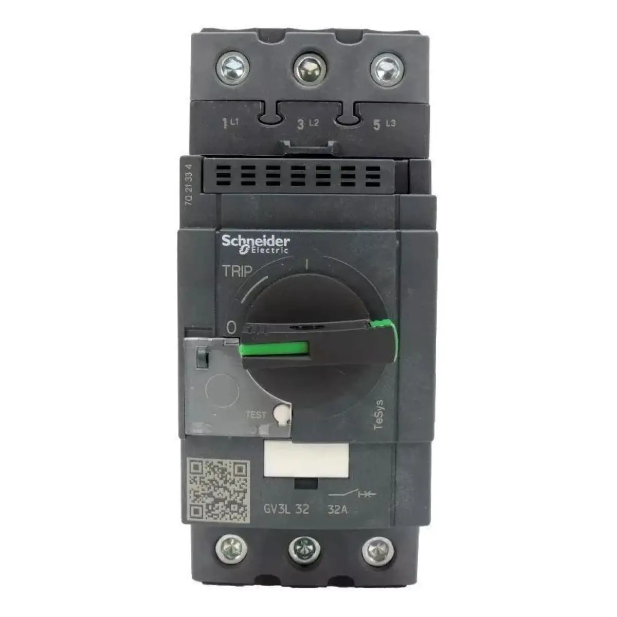 GV3L32 GV3-L32 Motor circuit breaker, TeSys GV3, 3P, 32 A, magnetic, rotary handle, EverLink terminals