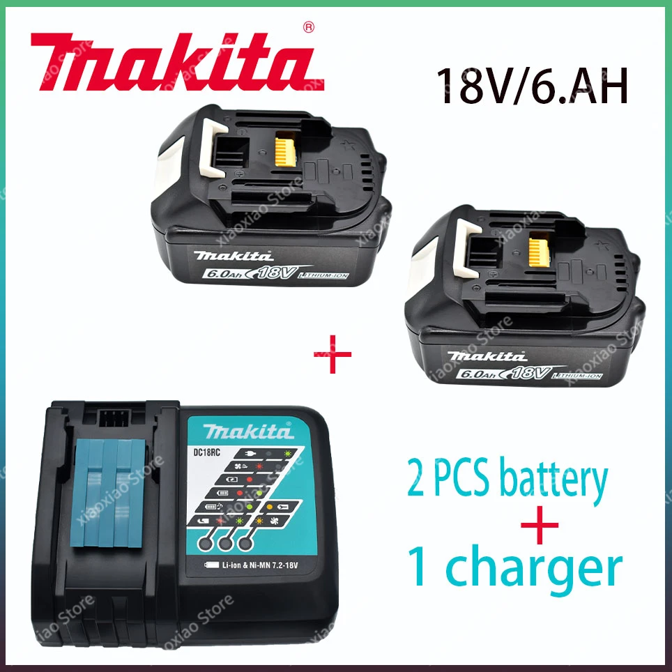 100% Originele Makita 6. 0ah 18V Li-Ion Acculader Dc18rf Bl1840 Bl1830 Bl1430bl1440 Dc18rc Oplaadgereedschap Met Usb-Poort