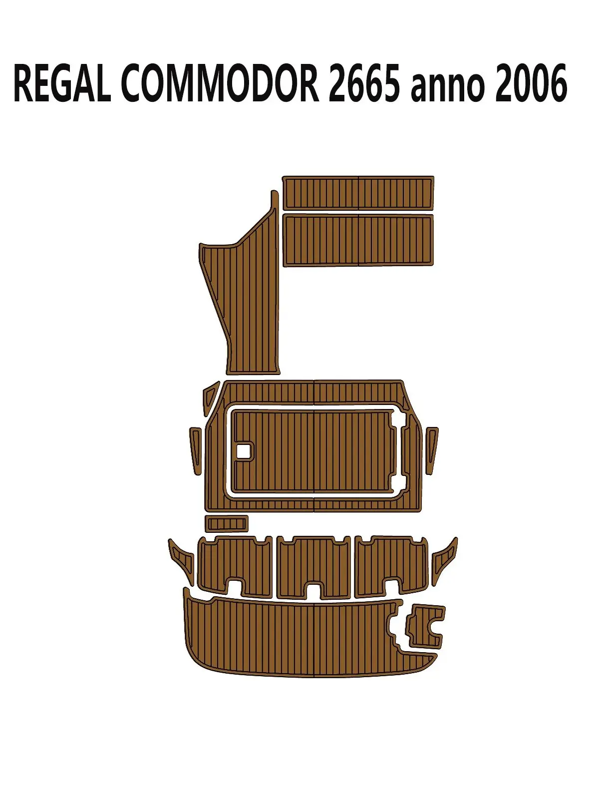 

REGAL COMMODOR 2665 anno 2001 EVA Foam Floor Anti slip Foot Mat Self adhesive Customizable