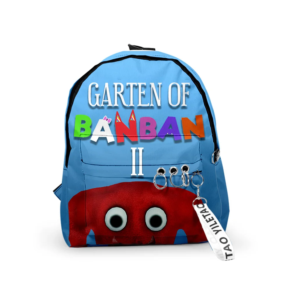 

Trendy Popular Garten of Banban Backpacks Boys/Girls pupil School Bags 3D Print Keychains Oxford Waterproof Small Backpacks
