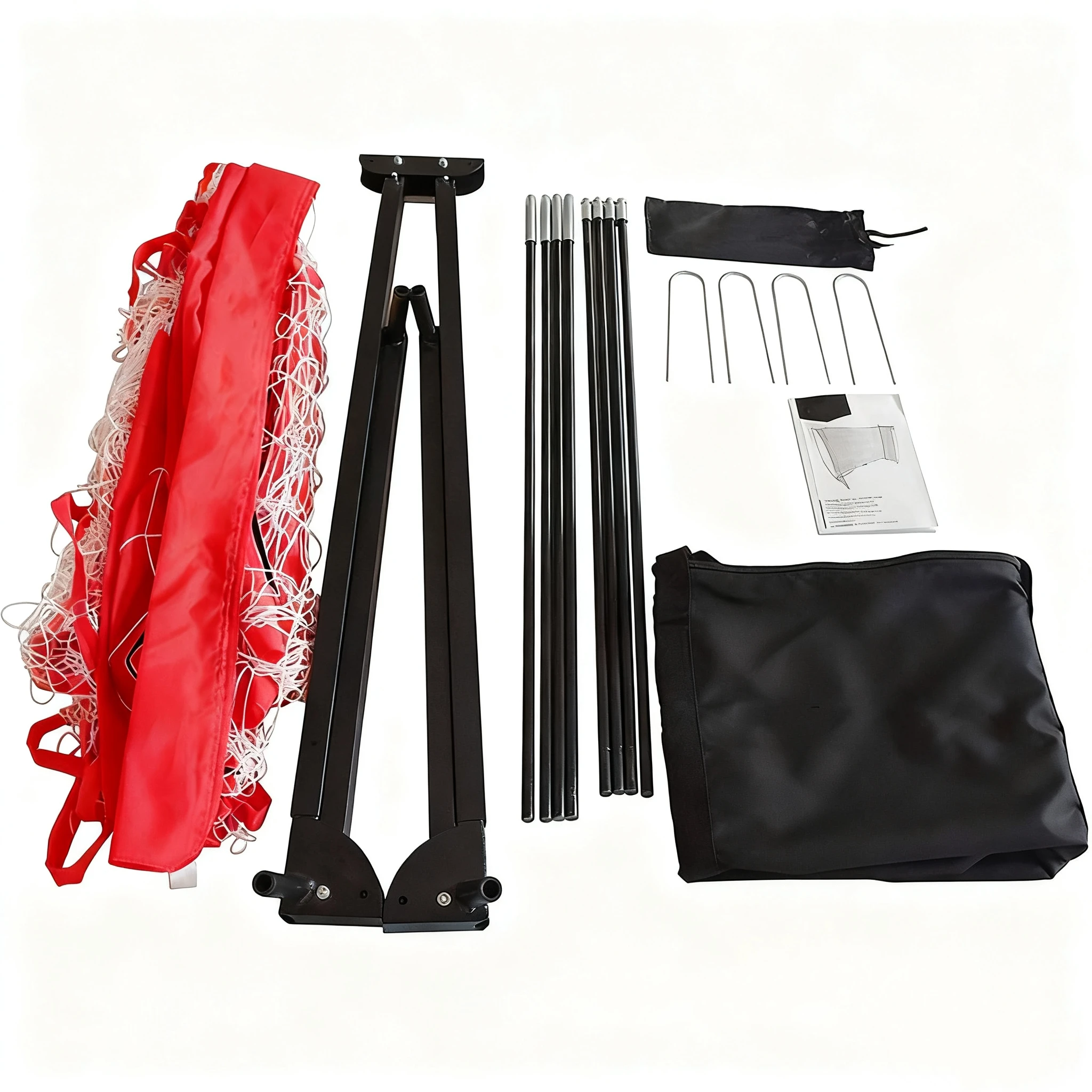 Red de fútbol resistente plegable portátil personalizable para equipo de entrenamiento y práctica