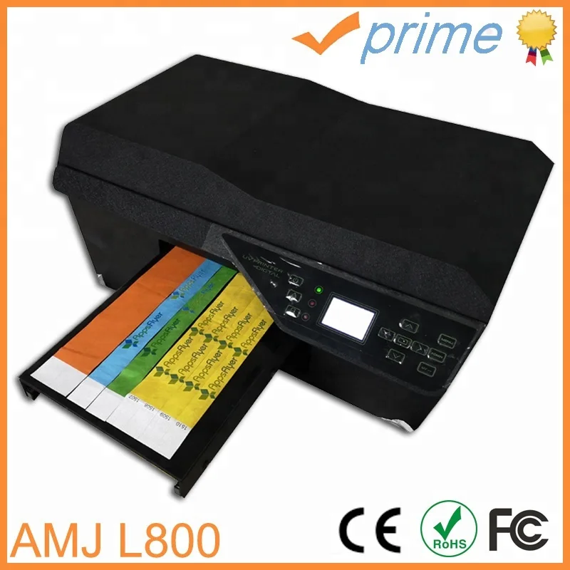 New model AMJ L800 tyvek wristband uv printer