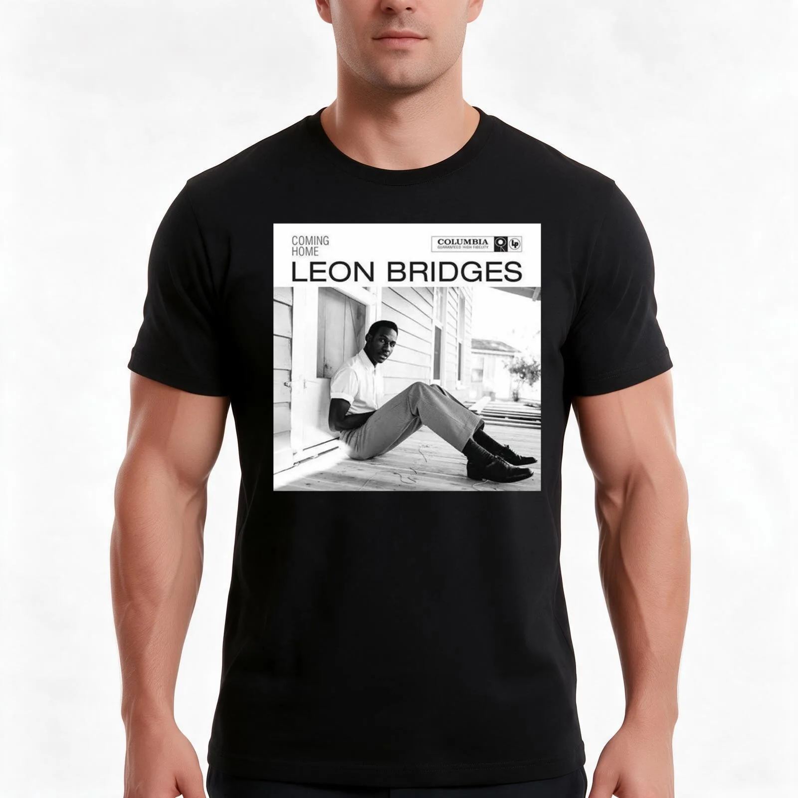 Leon Bridges - Coming Home T-Shirt Summer Casual Cotton Tee Oversized Streetwear Tops Vintage Graphic Print Unisex Men Women