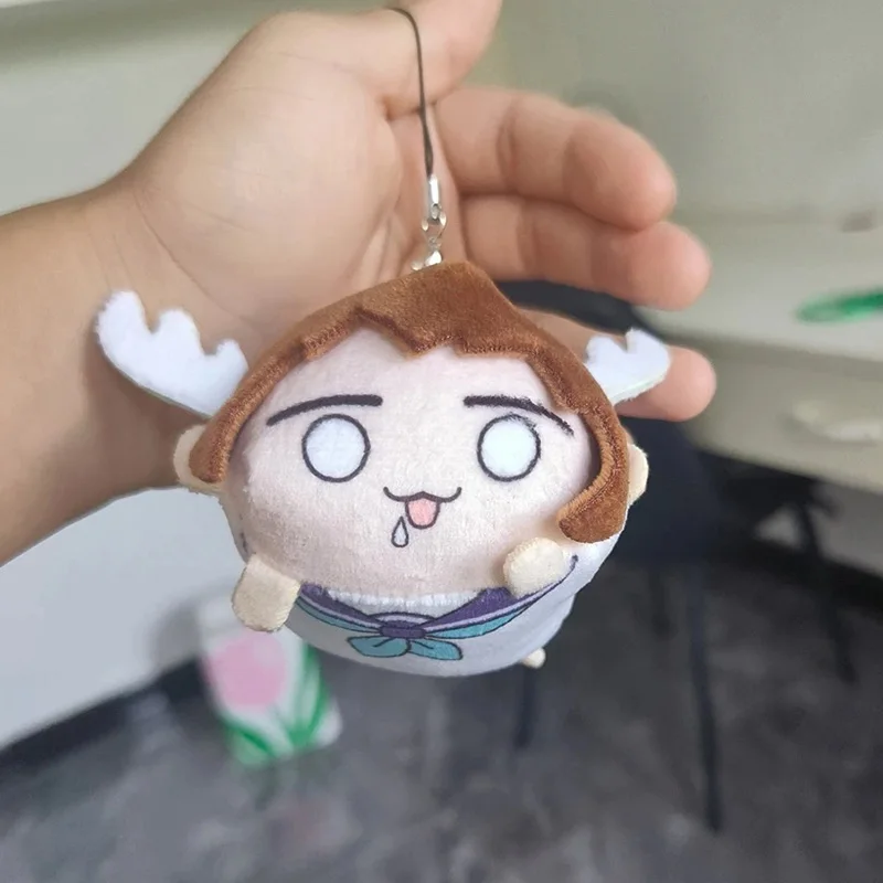 Anime My Deer Friend Nokotan Shikanoko Noko Cosplay Key Chain Cute Plush Keychain Bag Pendant Keyring Accessories Xmas Gift