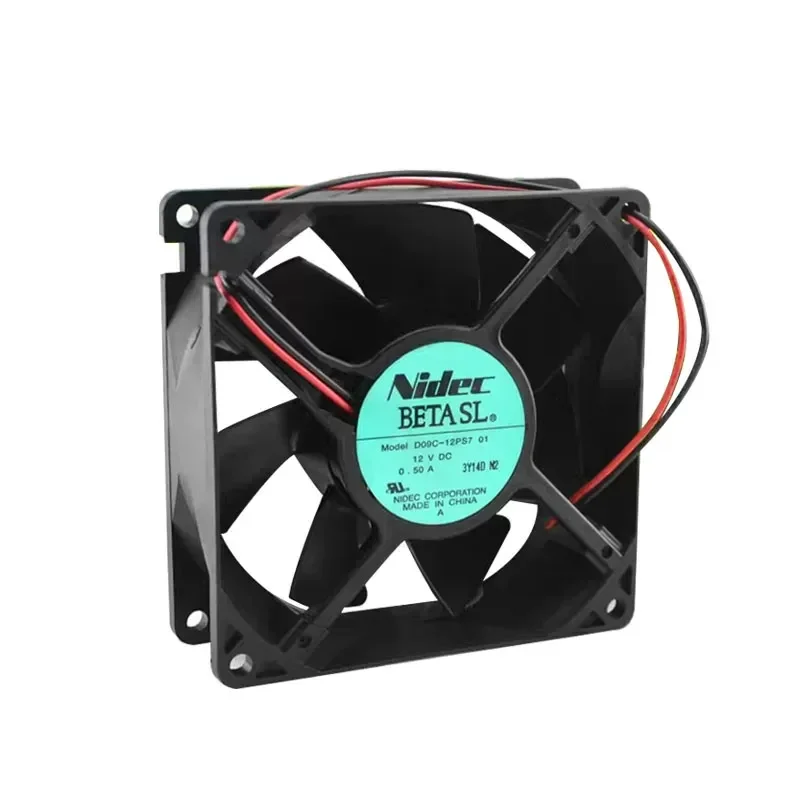 Nidec D09C-12PS7 12V 0.50A 9CM 9032 Double Ball Bearing Cooling Fan