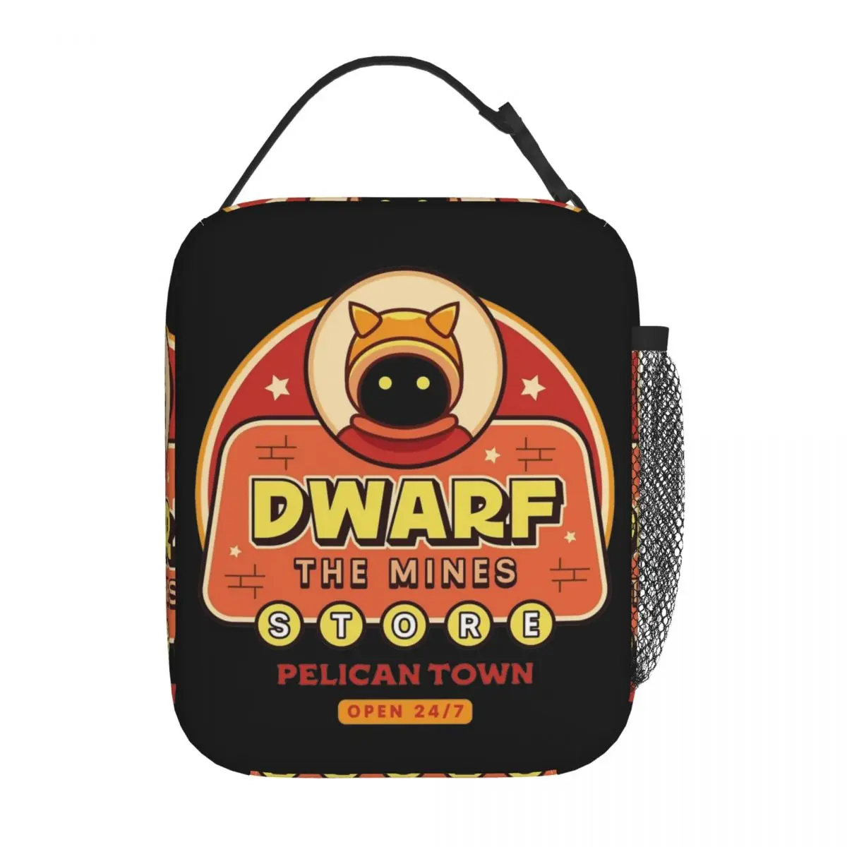 Dwarf The Mines Merchant Stardew Valley Insulated Lunch Bags Thermal Meal Container Game Anime Large Tote Lunch Box Bento Pouch