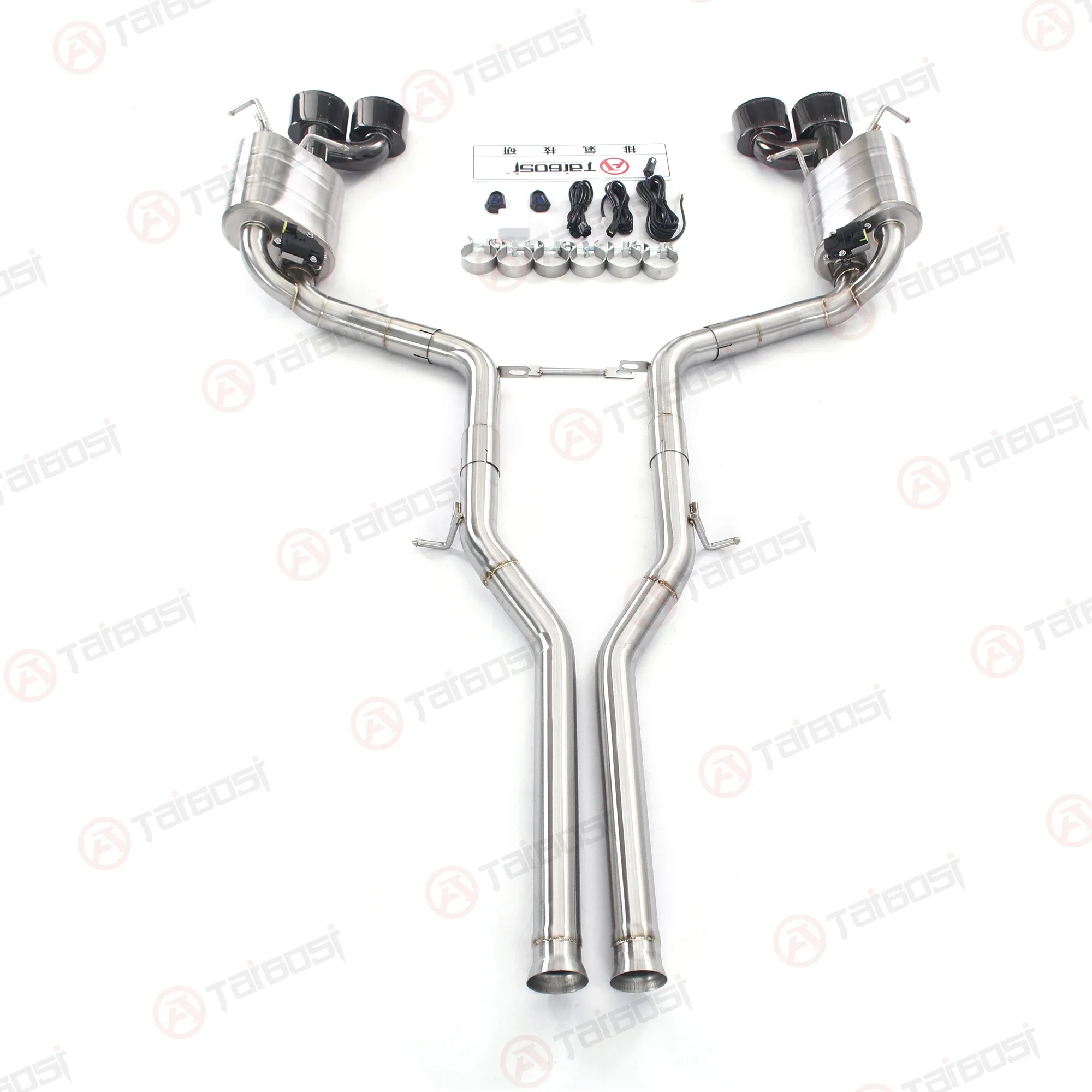 Taibosi Factory Valvetronic Catback Exhaust For Mercedes C63 AMG W204 M156 6.2L V8 Electric Valved Muffler Remote Control SUS304