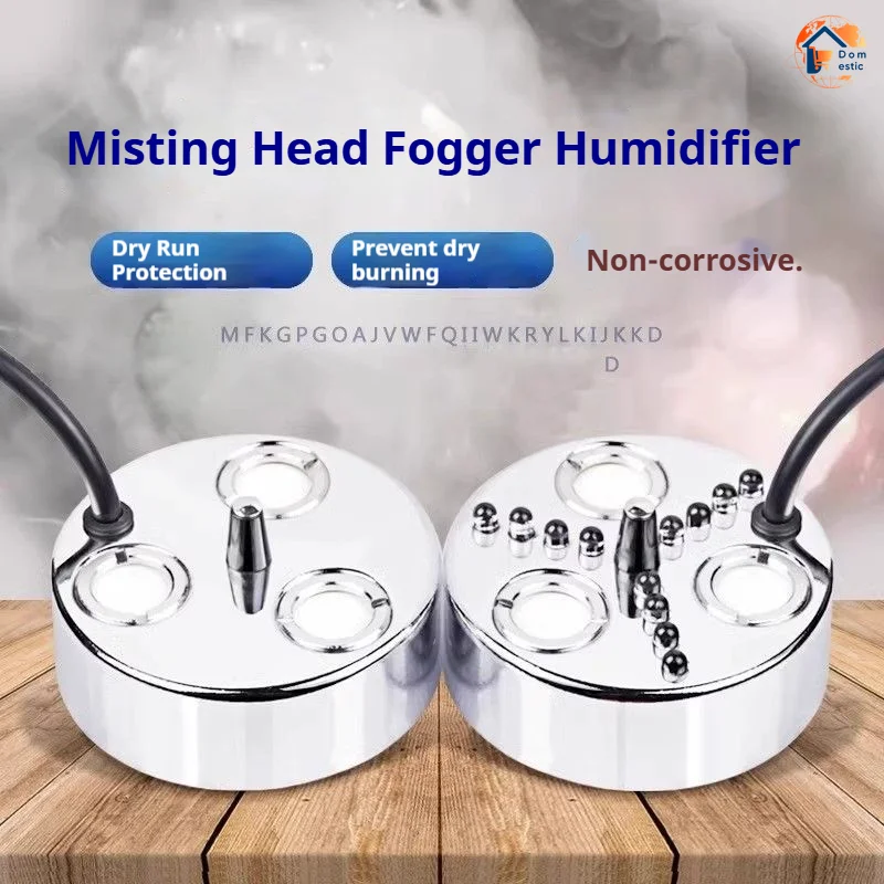 3/5 Head Ultrasonic Humidifier Fog Generator Mist Maker For Water Fountain Pond Atomizer Diffuser With Colorful Lamp Nebulizer