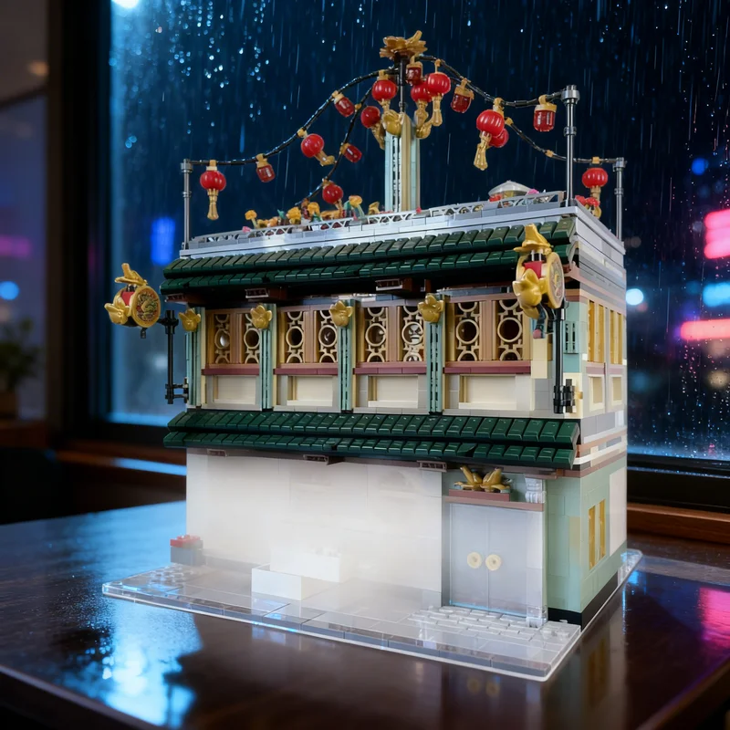 

2941 деталь MOC Золотая лягушка: Модель для сборки, конструктор для традиционных китайских праздников, рождественский подарок, игрушка, креативная идея для самостоятельной сборки