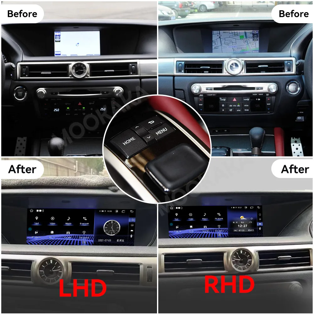 Android 13.0 Car stereo CarPlay FOR Lexus GS GS250 GS300 GS350 GS300h GS450h 2012-2017 Car Radio GPS navi multimedia player Unit