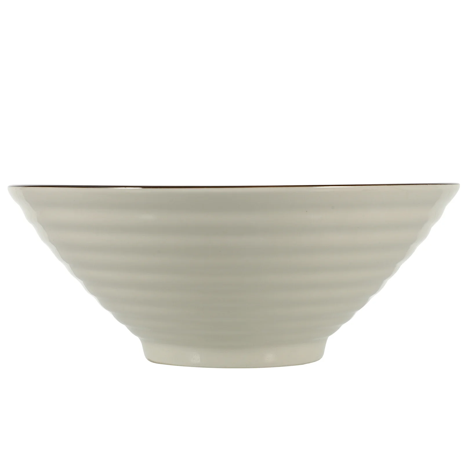 

Japanese Style 8 Inch Solid Ceramic Soup Bowl Large Capacity Household Kitchen Serving Bowl for Noodles Salad Rice Snacks